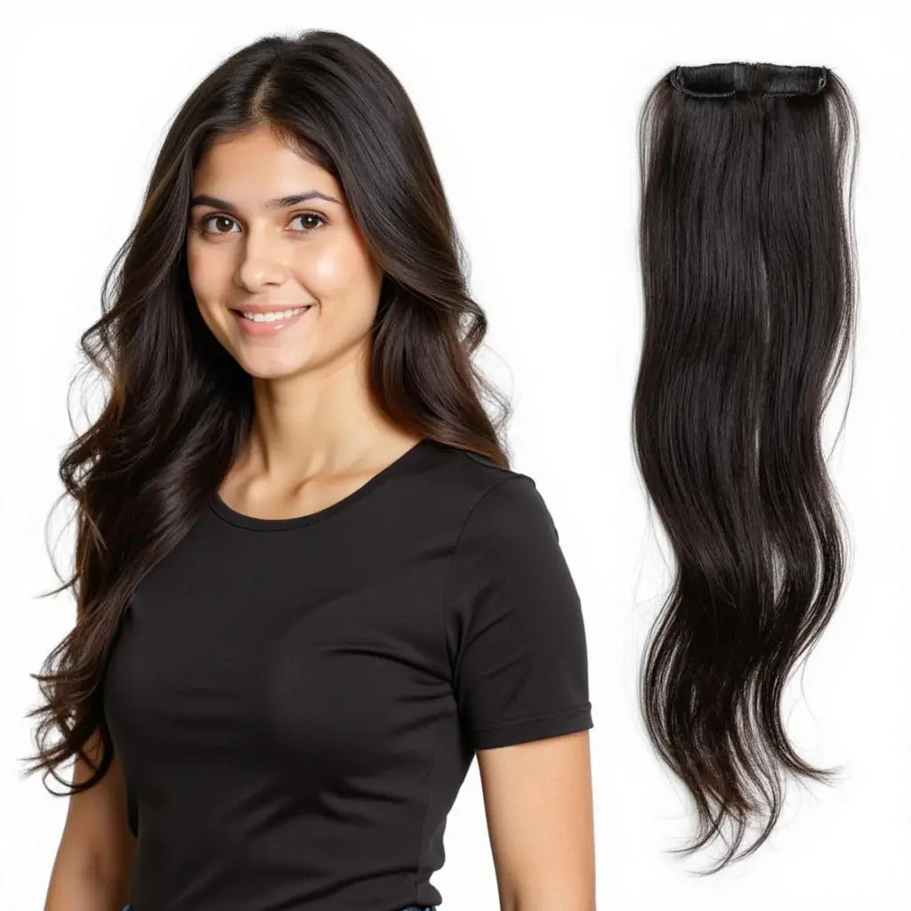 Two Clip Weft- Black.