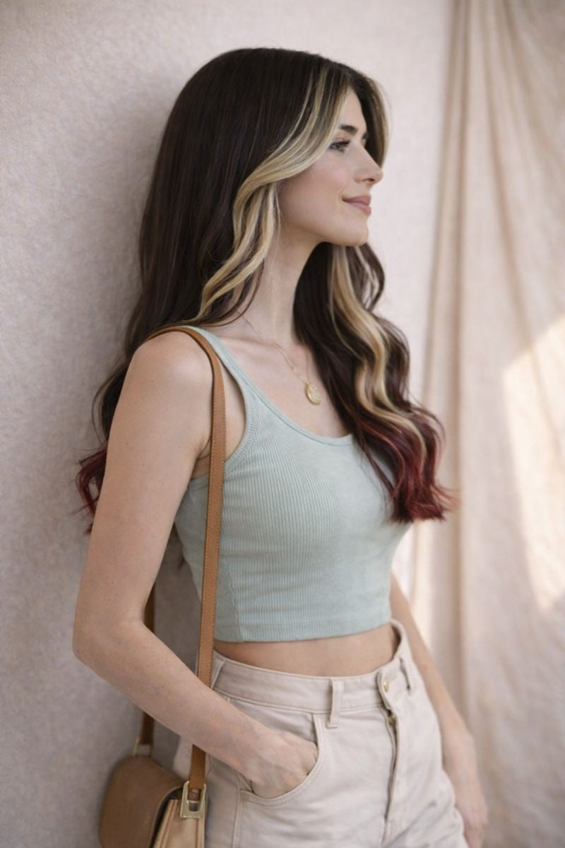 Blonde Streaks - Wavy