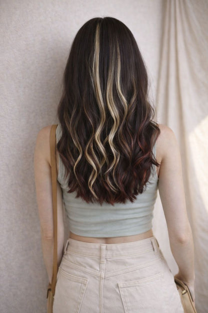 Blonde Streaks - Wavy