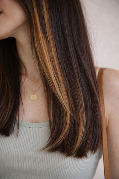 Natural Brown Streaks - Wavy