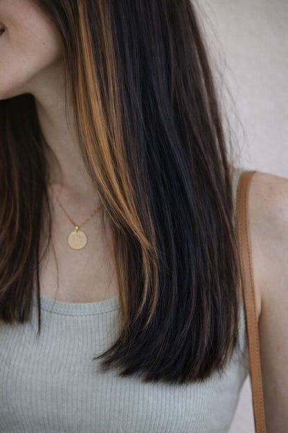 Natural Black Streaks - Straight