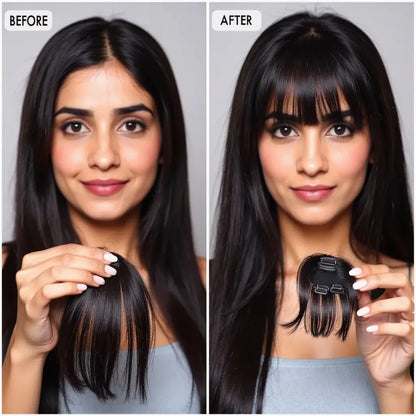 Clip in Bangs extensions.