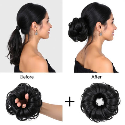 Black Messy Scrunchie.