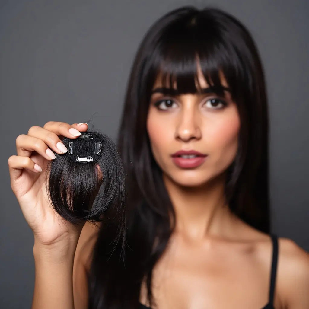 Clip in Bangs extensions.