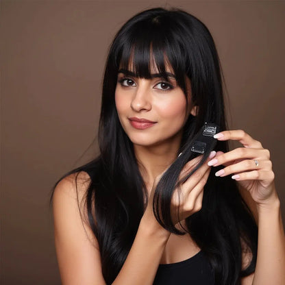 Clip in Bangs extensions.